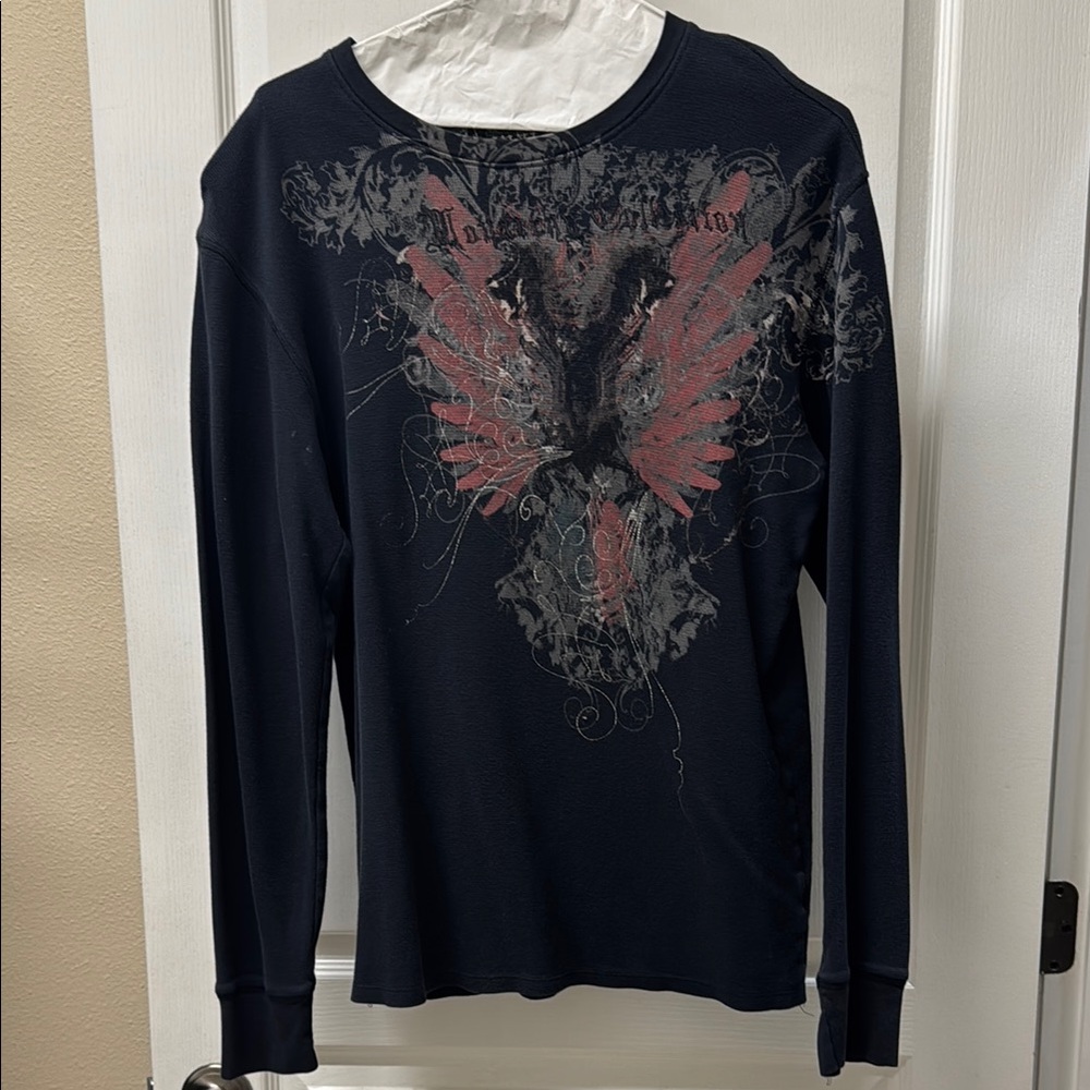 Black Long Sleeve Graphic Tee